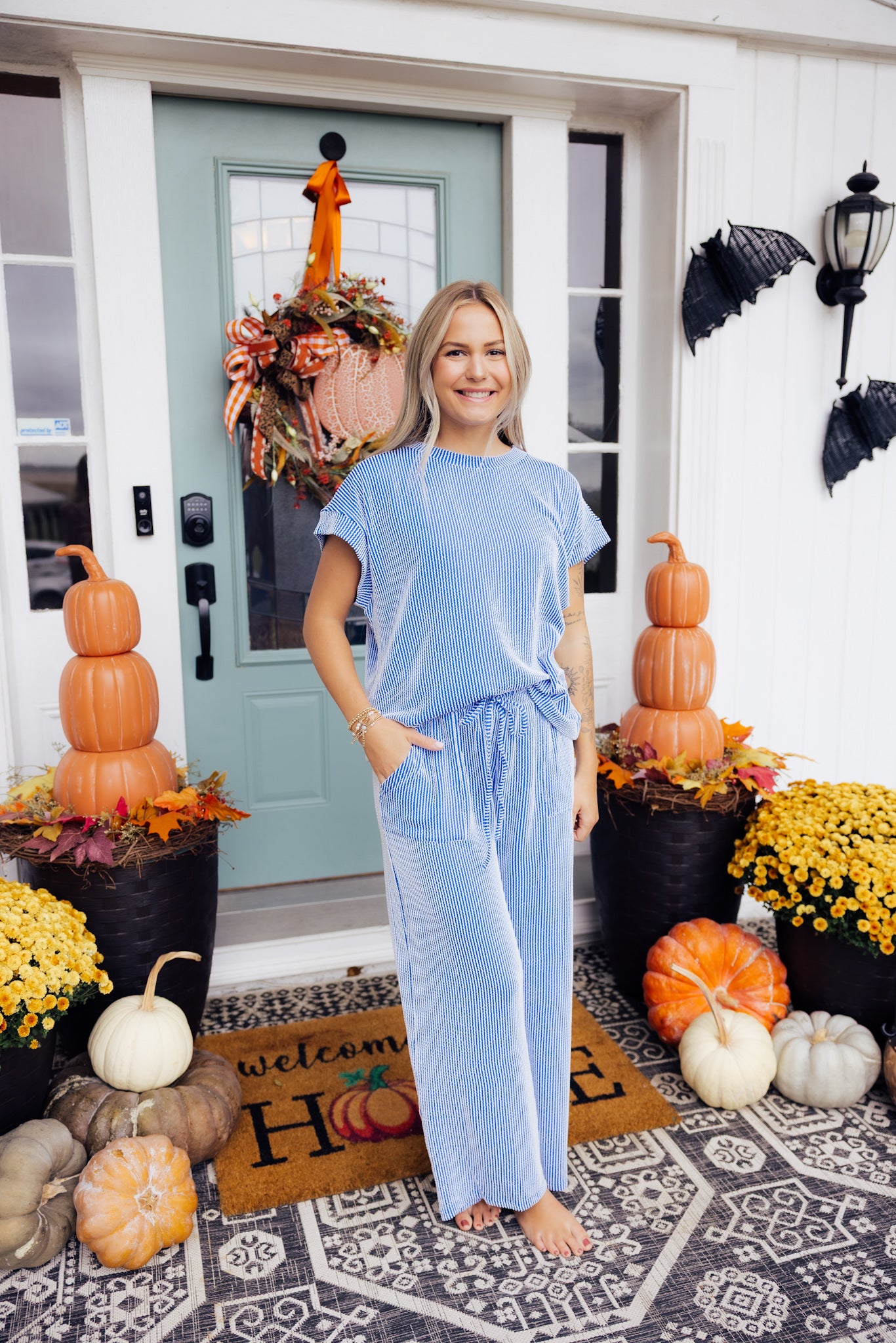 Ribbed Knit Lounge Set
